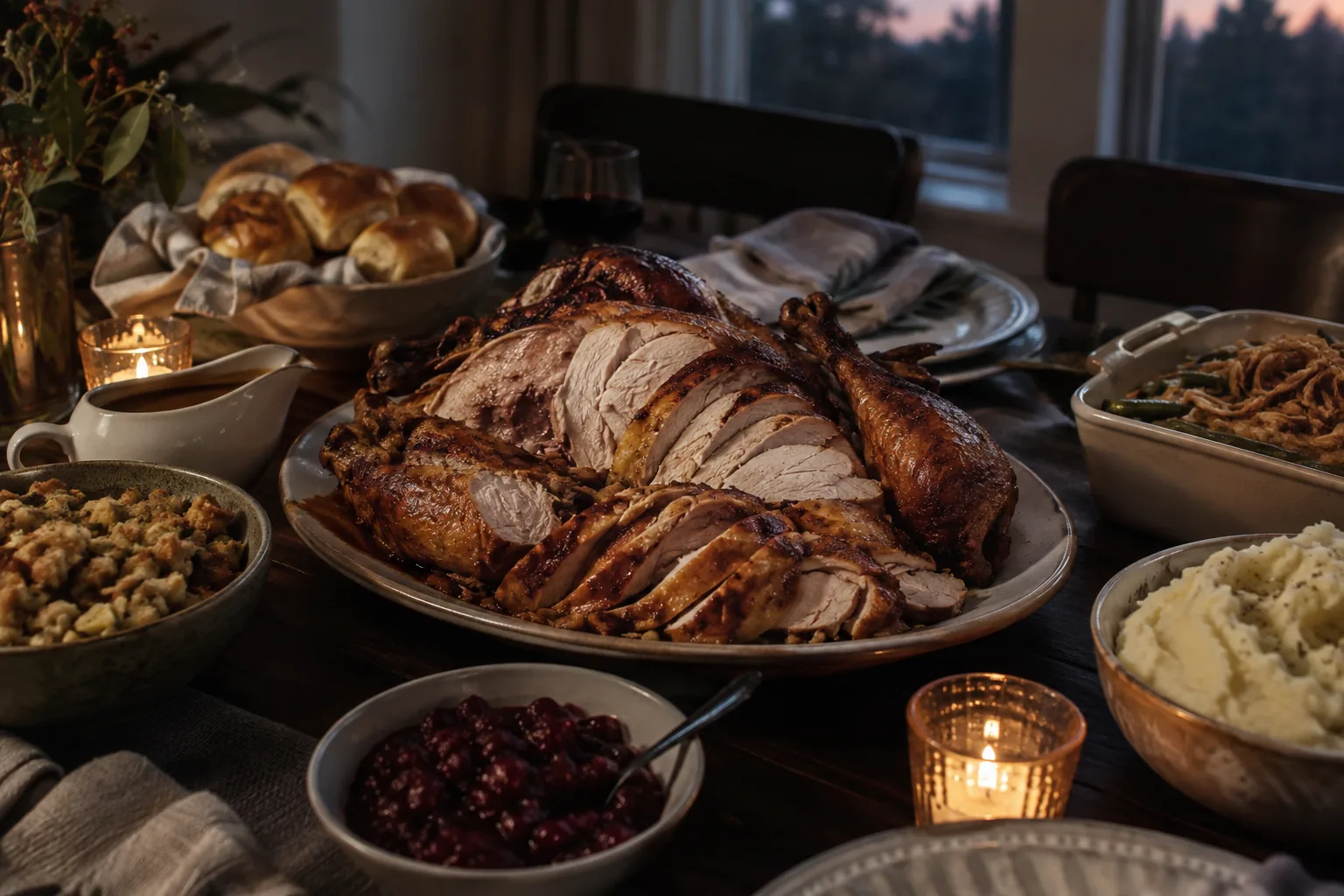 Whole turkey, smoked