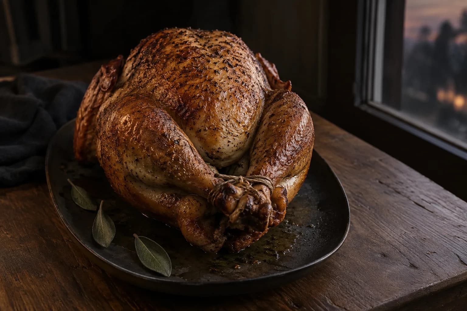 Whole turkey, smoked